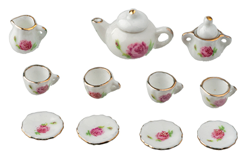 Floral Tea Set, 13 pc.